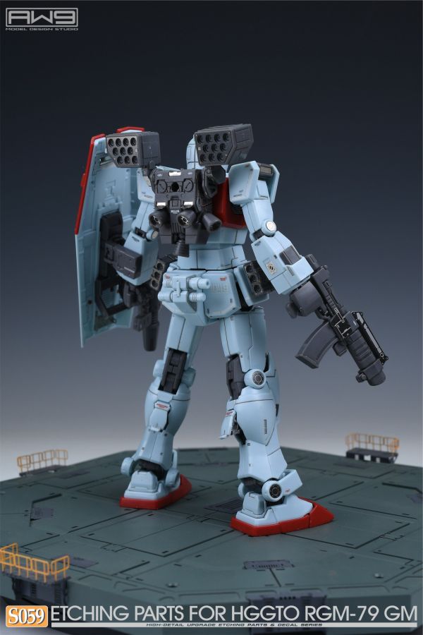 鋼魂 AW9 S59 HG MSD RGM-79 吉姆 專用蝕刻片 附水貼 