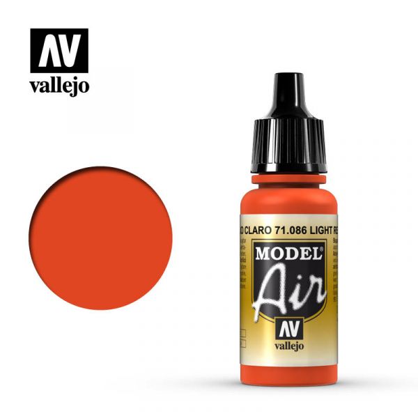 西班牙 Vallejo AV水性漆 Model Air 71086 淺紅色 17ml 