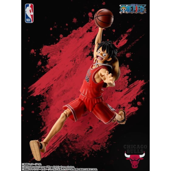 預購12月 代理 S.H.F SHF 海賊王 航海王 × NBA 魯夫 BULLS 公牛 ver 