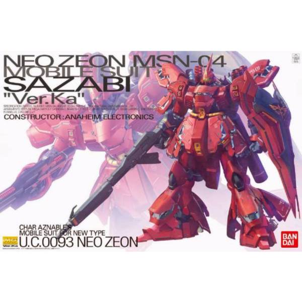 萬代 BANDAI 1/100 鋼彈模型 MG 沙薩比 Ver.KA 組裝模型[超取拆盒] 