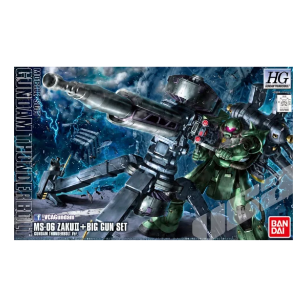 萬代 BANDAI 1/144 鋼彈模型 MS-06 量產型薩克Ⅱ+大砲(雷霆宙域動畫配色Ver.) 組裝模型 