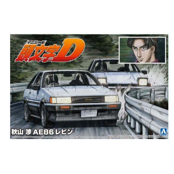 青島社 AOSHIMA 1/24 汽車模型 頭文字D No.13 汽車模 型 秋山涉 豐田 Toyota AE86 Levin AAOSHIMA 1/24 頭文字D 藤原拓海 AE86 SPRINTER TRUENO [D計畫]