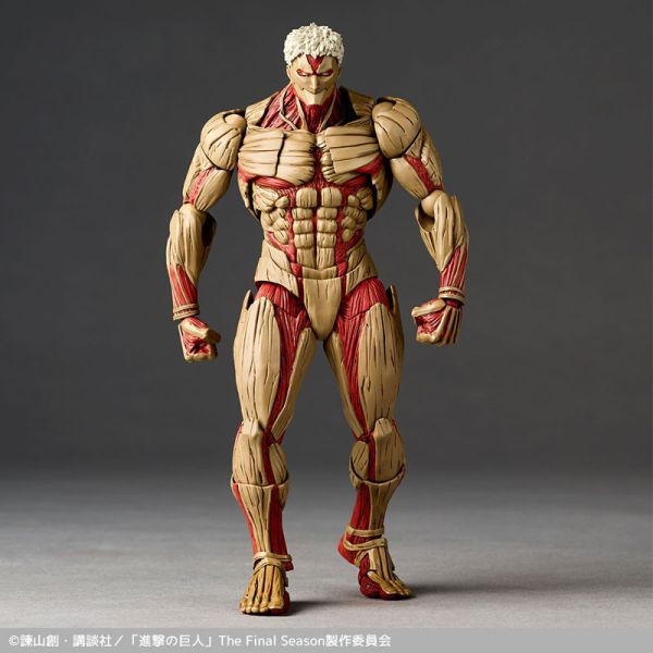 海洋堂 Revoltech 山口式 進擊的巨人 鎧之巨人 可動完成品 