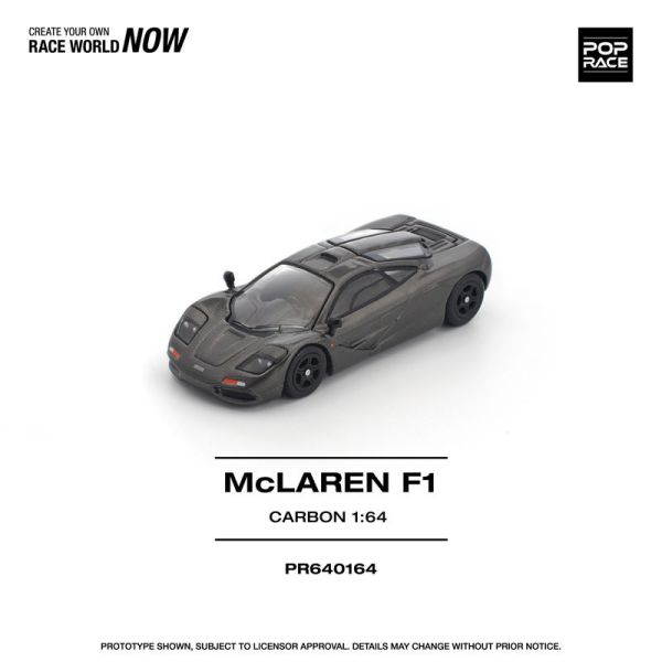 預購26年6月 POP RACE 1/64 McLAREN F1 碳纖維版 