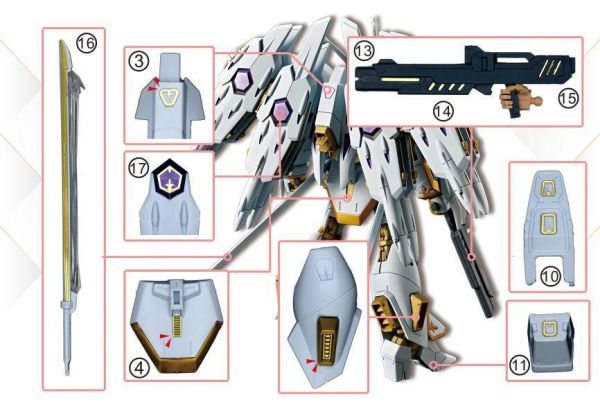 新月 萬代 1/144  HG黑騎士小隊伽樓羅 專用蝕刻片 <2種款式可選擇> 