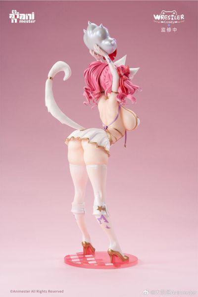 大漫匠Animester 綿綿喵摔跤手 凱茜 真毛絨&追視眼 1/6 PVC完成品 
