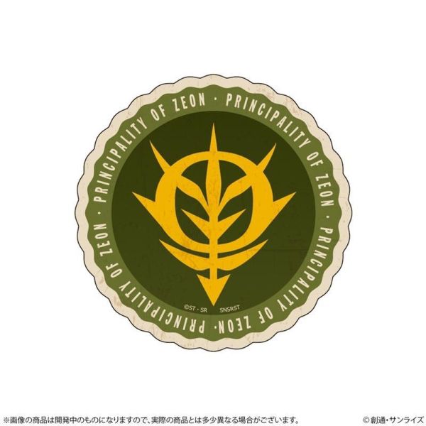 預購9月 Sun Star《鋼彈》吉翁公國軍 重複沾黏貼 約80×65mm以内 