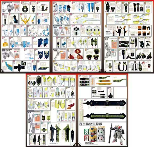 預購1月 新月 MG天狼型獵魔鋼彈 預裁切遮蓋貼紙 