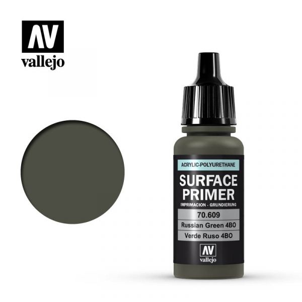 Vallejo AV水性漆 SURFACE PRIMER 70609 俄羅斯綠 17ml 