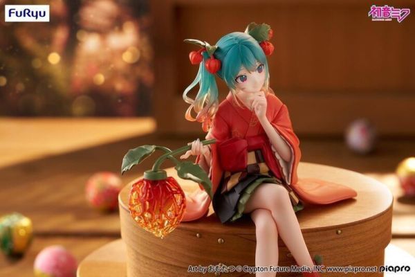 Furyu景品 初音未來 泡麵蓋公仔 花精靈冬季櫻桃ver. 