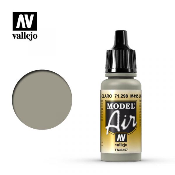西班牙 Vallejo AV水性漆 Model Air 71298 M495淺灰色 17ml 