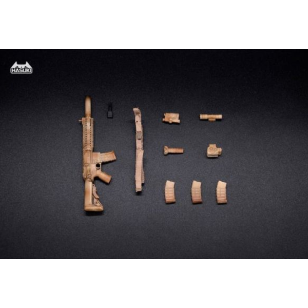 預購26年Q3 HASUKI 神貓跳動 1/12人偶適用武器配件 MK18 C款 沙漠迷彩 