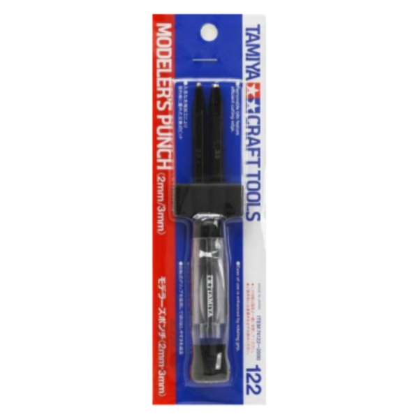田宮 TAMIYA 74122 模型專用打孔器 附2mm/3mm 替換頭 