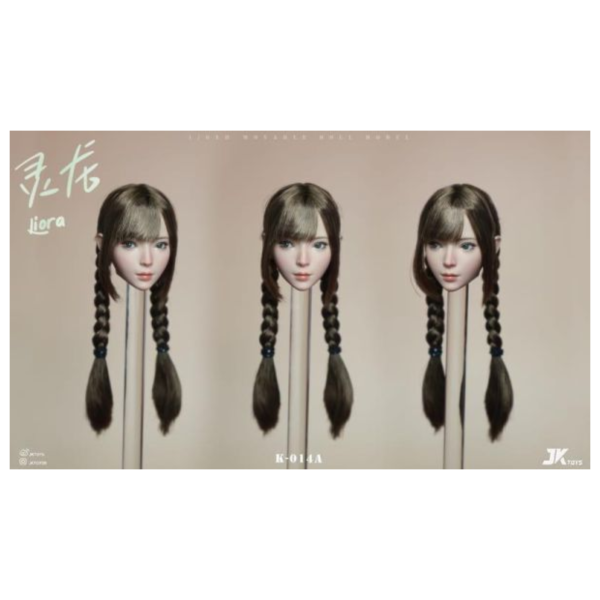 預購第二季 JKTOYS 1/6 亞洲美女頭雕 靈龍 可動眼 K-014A L0409 