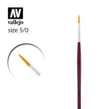Vallejo P54050 塑膠纖維圓筆 