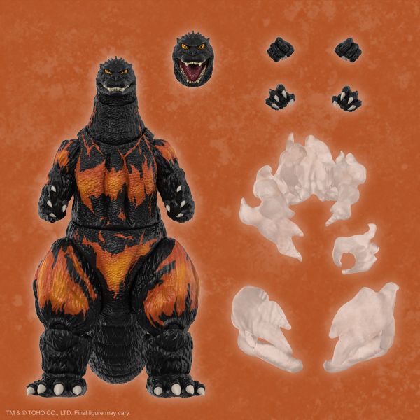 Super7 紅蓮哥吉拉1995 Wave2 8吋可動(尾長將近35cm) 