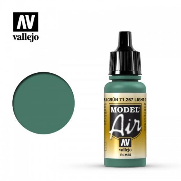 西班牙 Vallejo AV水性漆 Model Air 71267 深綠色RLM25 17ml 