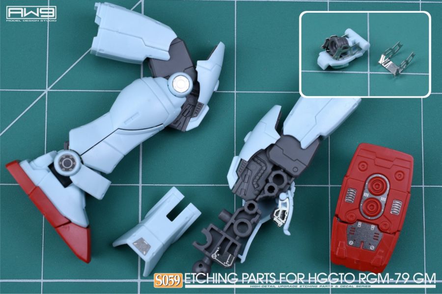 鋼魂 AW9 S59 HG MSD RGM-79 吉姆 專用蝕刻片 附水貼 