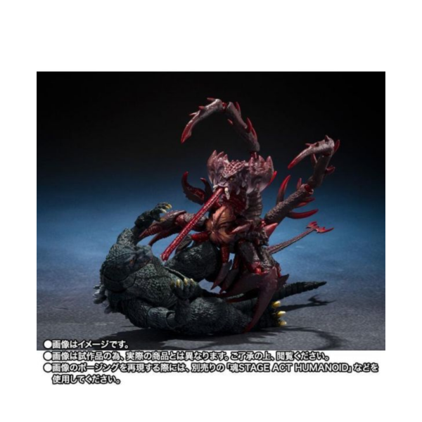 BANDAI S.H.MonsterArts 哥吉拉二世＆戴斯特洛伊亞 進化套組 可動完成品 