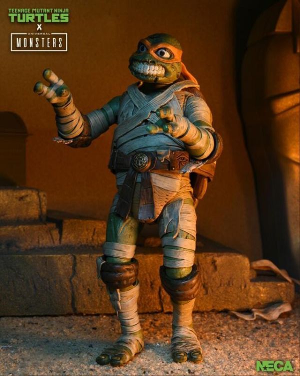 NECA NE-54187 忍者龜 米開朗基羅 木乃伊Ver 可動 