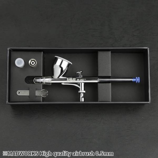 MADWORKS M-202+ 雙動式噴筆 0.5mm <加固噴嘴螺牙及增加O環氣密> 
