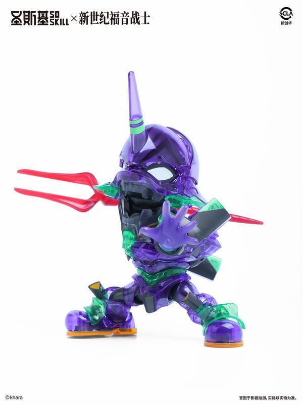 預購11月 上海WF會場限定 聖斯基 X 新世紀福音戰士 Q版 EVA 初號機 彩透版 組裝模型 