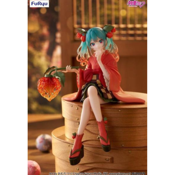 Furyu景品 初音未來 泡麵蓋公仔 花精靈冬季櫻桃ver. 