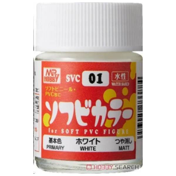 郡氏 GSI 水性漆 SVC系列 軟膠專用水性漆 18ml 