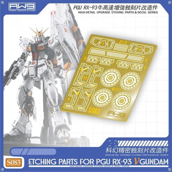 預購第三季 S083 鋼魂 AW9 PGU牛鋼原裝加強細節蝕刻片 