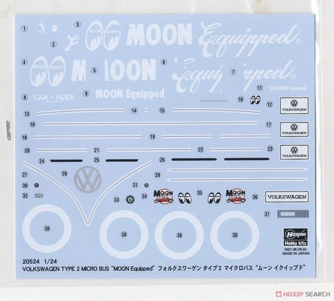 長谷川 HASEGAWA 1/24 福斯 Type2 小巴士 Moon Equipped 組裝模型 