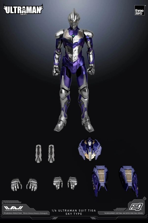 THREEZERO 超人力霸王 FigZero 1/6 迪卡 31.6cm 天空版 可動公仔 