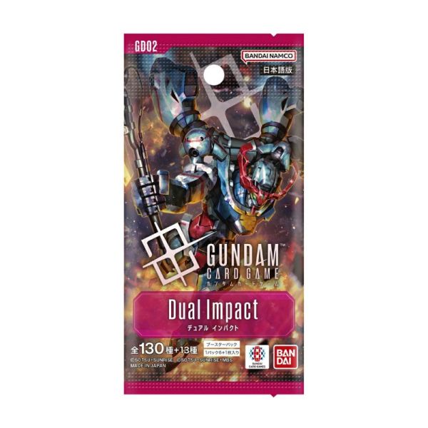現貨 TCG Gundam 鋼彈卡牌遊戲 雙重衝擊 GD02 日文版 補充包 全新未拆封(一中盒24入) 