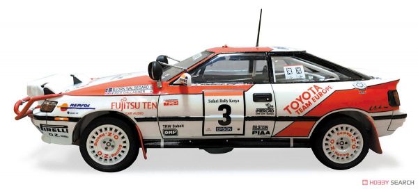 青島社 AOSHIMA  1/24 汽車模型 BEEMAX SERIES NO.08 Toyota Celica GT-FOUR (ST165) 1990 SAFARI RALLY VER. 組裝模型   