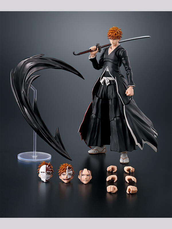 預購25年6月 萬代 代理版 SHF BLEACH 死神 黑崎一護 月牙天衝 