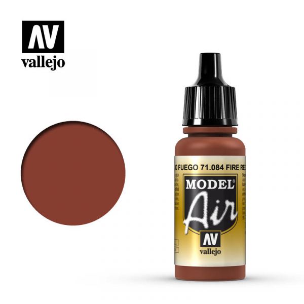 西班牙 Vallejo AV水性漆 Model Air 71084 火紅色 17ml 