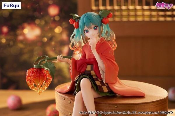 Furyu景品 初音未來 泡麵蓋公仔 花精靈冬季櫻桃ver. 