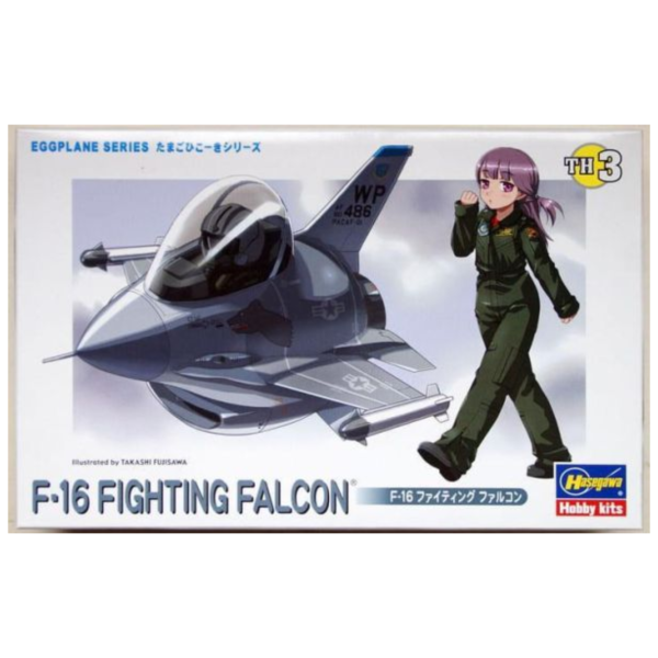 預購4月 長谷川 Q版蛋機戰鬥機 TH03 F-16 戰隼 再版 組裝模型 