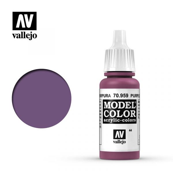 Acrylicos Vallejo -044 - 70959 - 模型色彩 Model Color - 紫色 Purple - 17 ml. 