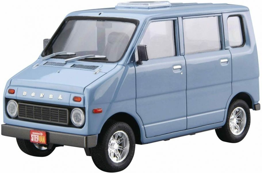 青島社 AOSHIMA 1/20 汽車模型 Honda VA Life Step Van 1974 組裝模型 