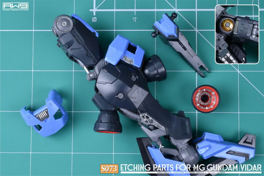 預購8月 鋼魂 S073 萬代 MG 殘命鋼彈 維達爾 專用蝕刻片附水貼 