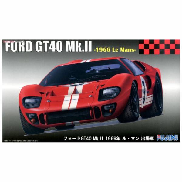 富士美 FUJIMI 1/24 汽車模型 RS-51 126067 Ford GT40 1966 LeMans 出場車 組裝模型 