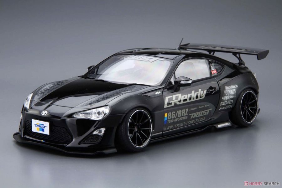 青島社 AOSHIMA 1/24 汽車模型 改裝車 No.02 豐田86'12 Greddy&Rocket Bunny VOLK RACING 組裝模型 AOSHIMA 1/24 閃電霹靂車 阿斯拉 AKF-0/G LIFTING TURN模式