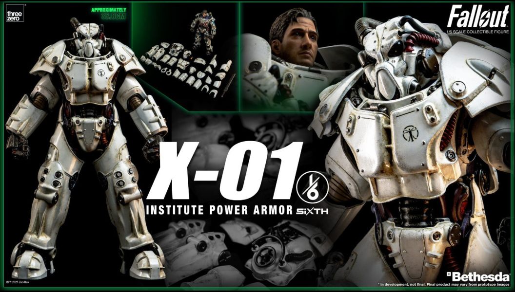 預購26年Q1 THREE ZERO 1/6 異塵餘生 X-01 學院動力裝甲 
