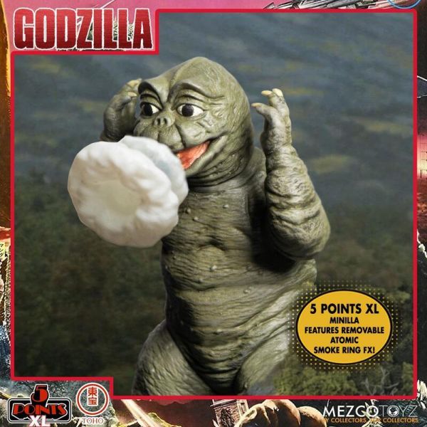 MEZCO 5 Points XL 哥吉拉 1968 怪獸總進擊 Round 2 寶箱組 
