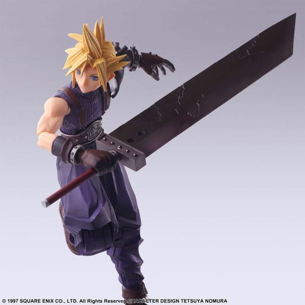 預購7月 SE BRING ARTS FF7 克勞德 CLOUD STRIFE 15cm 可動公仔 