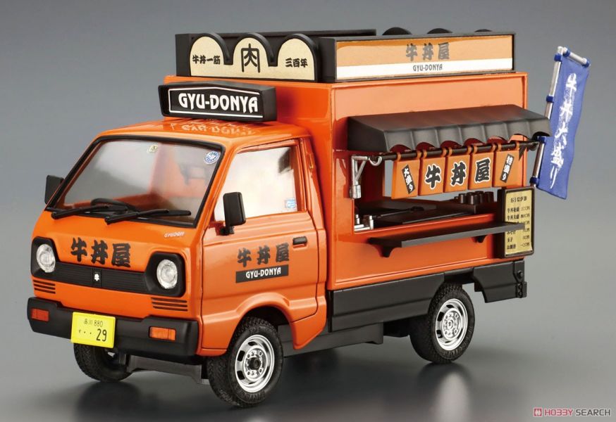 青島社 AOSHIMA 1/24 移動攤販#9 牛丼店 組裝模型 