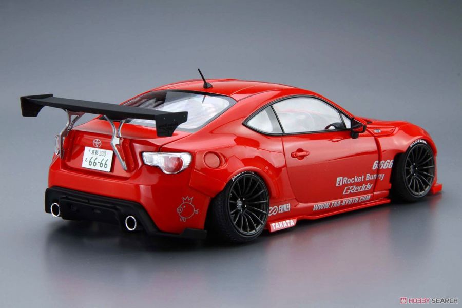 青島社 AOSHIMA 1/24 汽車模型 改裝車 No.01 豐田86'12 Greddy&Rocket Bunny ENKEI 組裝模型 AOSHIMA 1/24 閃電霹靂車 阿斯拉 AKF-0/G LIFTING TURN模式