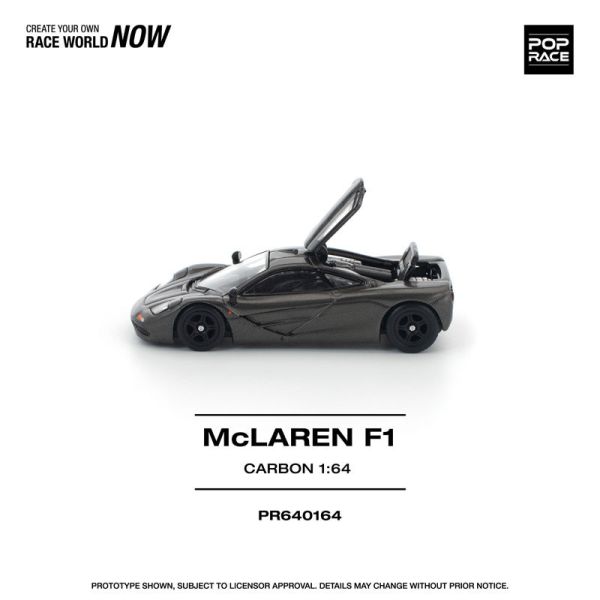 預購26年6月 POP RACE 1/64 McLAREN F1 碳纖維版 