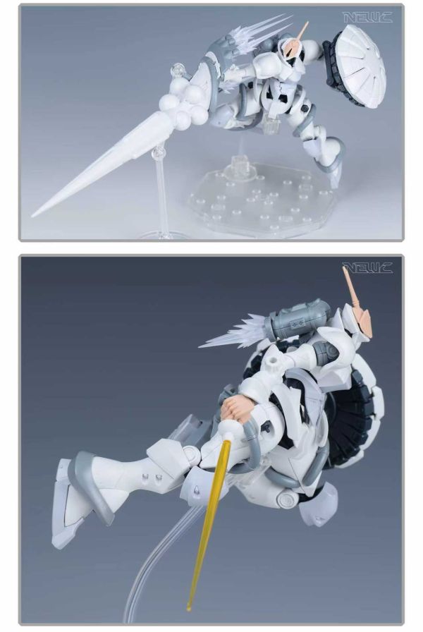 預購9月 MADWORKS 新月 萬代 HG 艾古沙貝専用強人 吉昂 (白瓷矛装備) 造型手+頭部+導彈 改件 膚色 