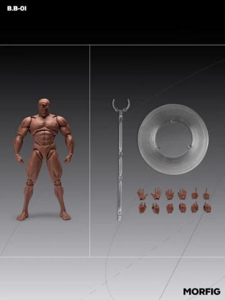 預購26年Q2 INART Male Body β 1/12 素體 超可動人偶 黑膚版 